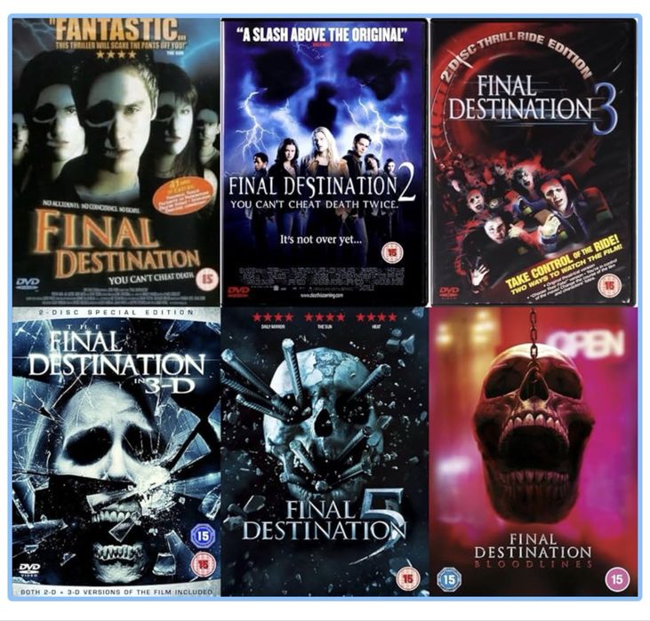 Filme Final Destination 1-6 DVD Complete Collection ( Originale )