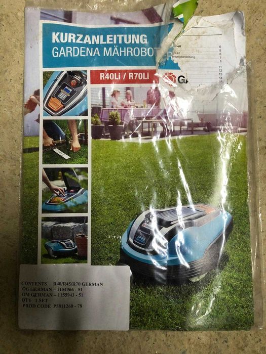 Robot tuns gazon iarba 450 MP NOU GARDENA R45LI cu statie incarcare