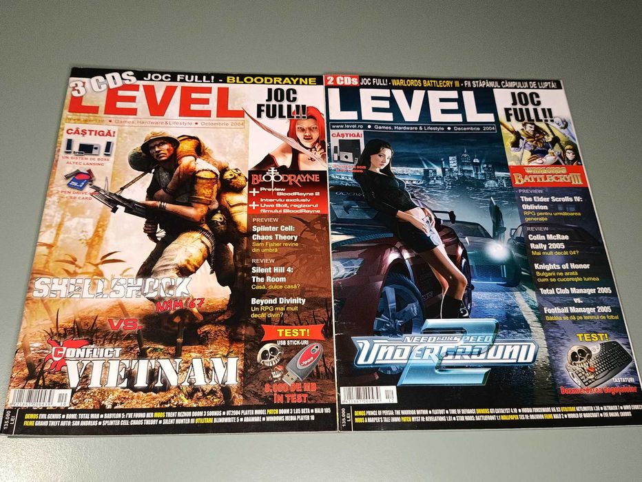 Lot reviste LEVEL an 2004