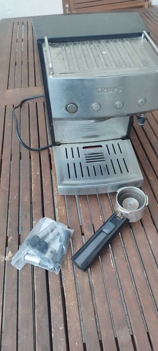 Еспресо машина Krups XP528030, Ръчна, 1.1 л, 15 бара, Инокс