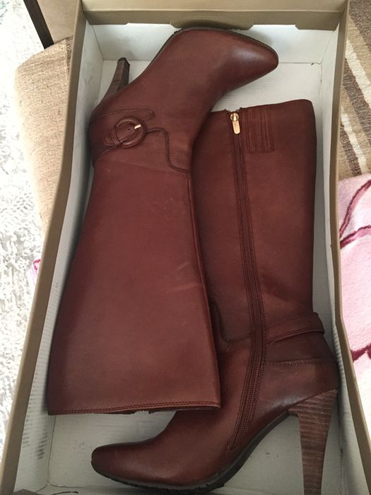 Сапоги кожаные