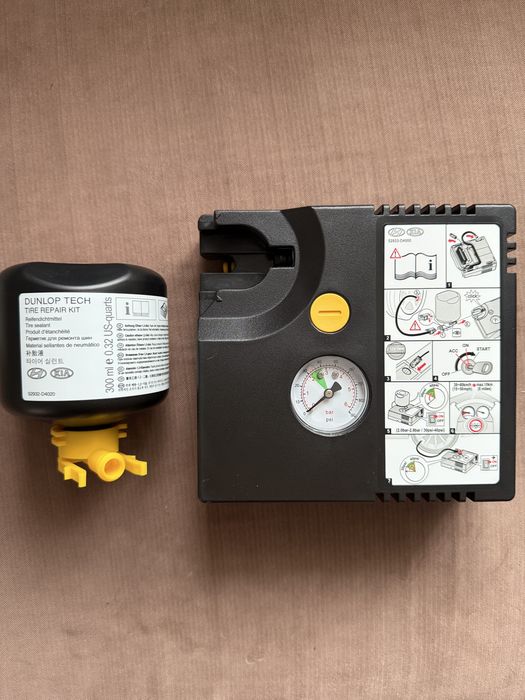 Kit pana auto, solutie si compresor