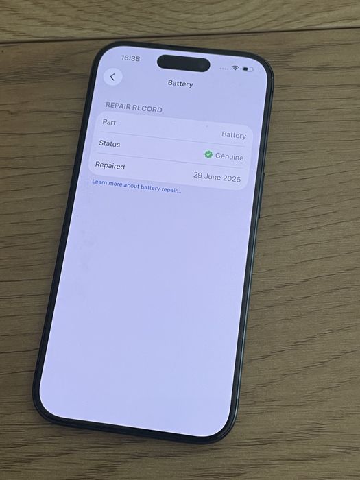 Бартер iPhone 15 pro 128gb 100% син