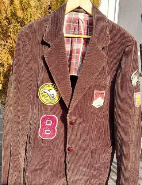 Мъжко сако REPLAY, кафяво памучно, размер L