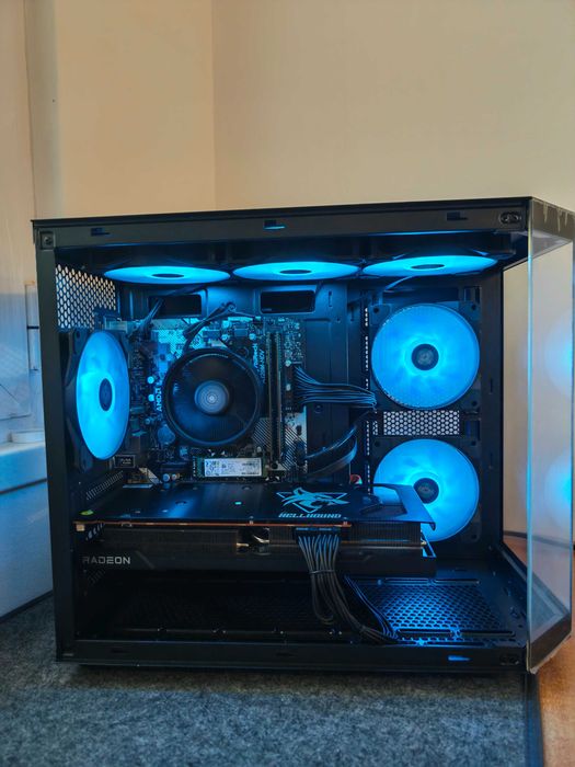 Геймърски компютър Ryzen 5600XT, RX 6700 XT 12GB, 24GB DDR4, 512GB SSD, Windows 11 Pro, Гаранция.