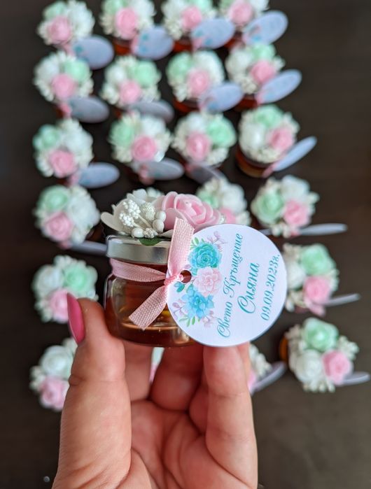 Бурканчета, буркан,подарък кръщене,сватба,рожден ден, погача