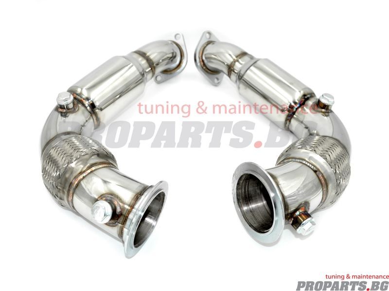 Downpipe за е70 e71 50i 550i 650i 750i N63 мотори даунпайп