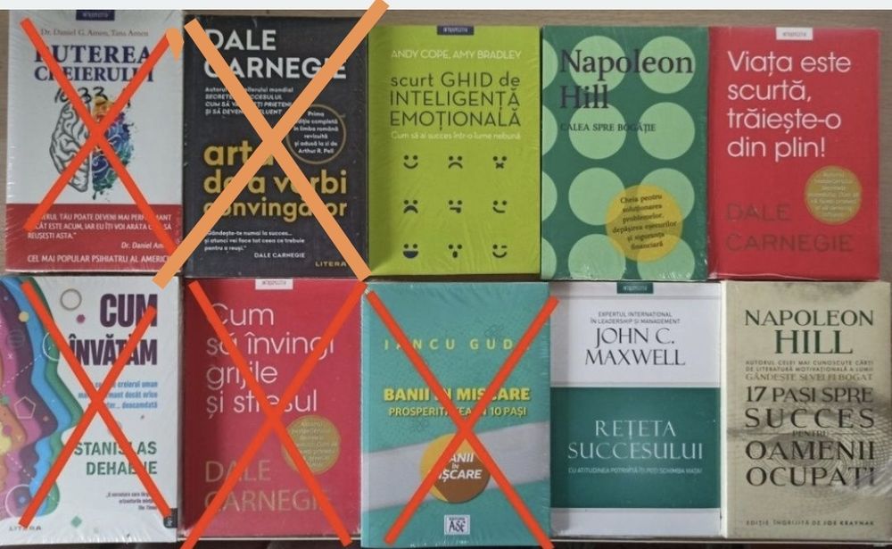 Carti dezvoltare personala, psihologie, sanatate, economie (lichidare biblioteca)