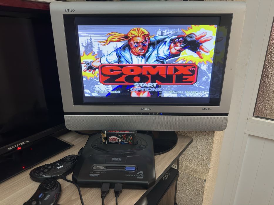 Sega Mega Drive 2 из 90х большая плата !