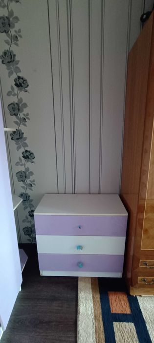 Детский кровать, шкаф и камот