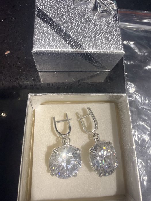 Сребърни обици-ръчна изработка