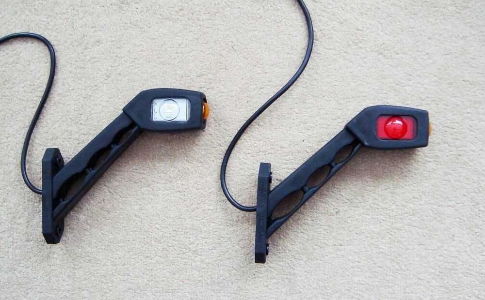 1 бр. ЛЕД LED рогчета , габарити , жълто/бяло/червено 12-24V , Полша