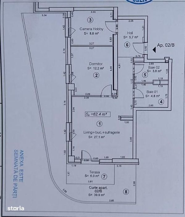 De vânzare apartament 3 camere, central