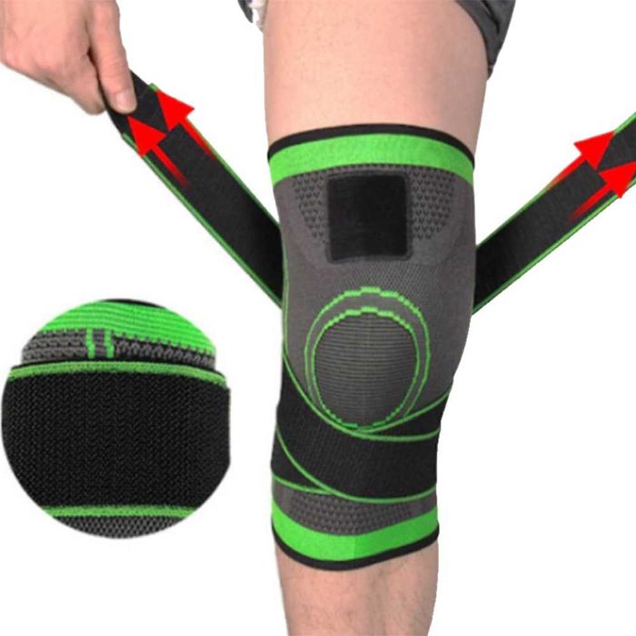 Set 2 X Genunchiera, Medicala, Elastica Ajustabila cu bretele elastice, bandaj pentru genunchi cu compresie