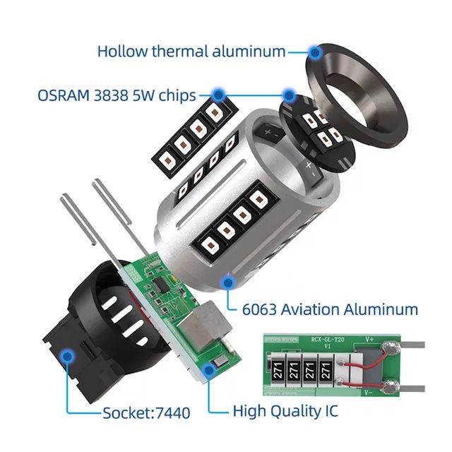 Лед крушки за мигачи и задна светлина Osram (дневни светлини) DRL