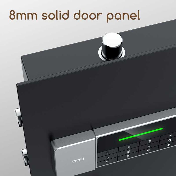 Сейф Deli ET553 электронный код + ключ, 800x480x420 мм, 36 кг