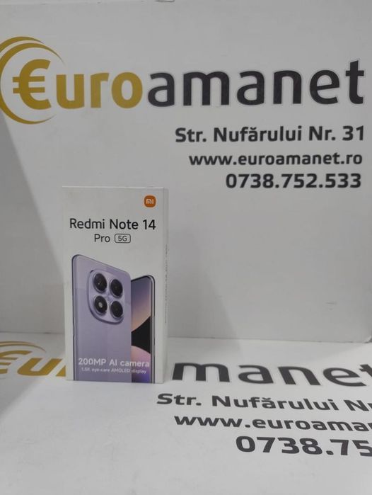 Telefon mobil Xiaomi Redmi Note 14 Pro, 8GB RAM, 256GB, 5G, -N-