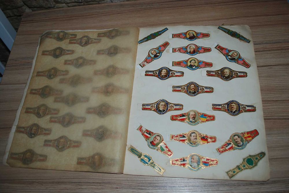 Vand caiet de colectie cu etichete vechi ,de trabucuri