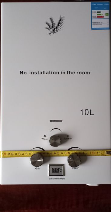 Газов проточен бойлер 6,8,10,16,18 литра пропан бутан-LPG