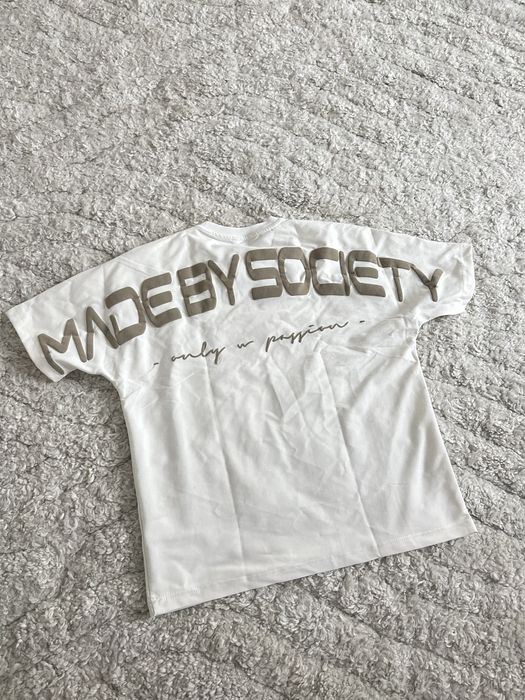 Tricou Made By Society White Calitate Premium (S M L XL XXL)