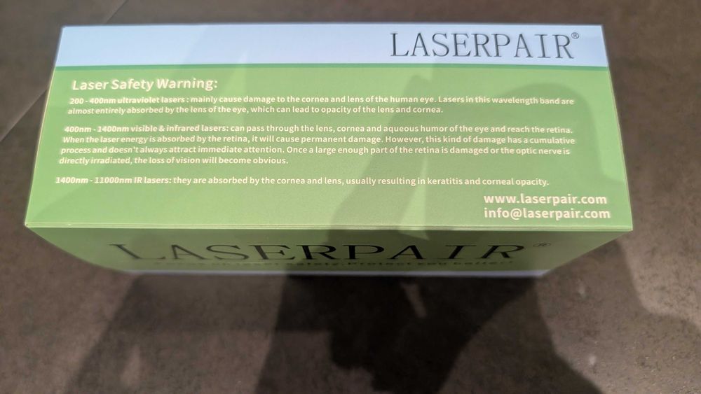 Защитни очила за работа с лазер