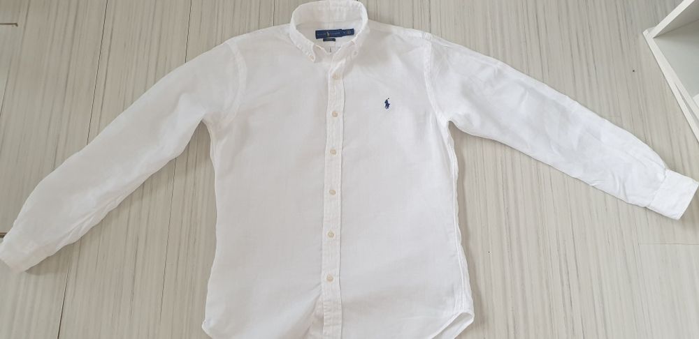 POLO Ralph Lauren Len/ Лен Slim Fit Mens M ОРИГИНАЛ Мъжка Ленена Риза