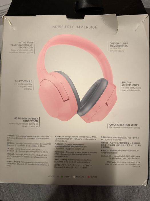 Casti Razer Opus X Pink