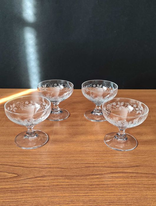 Комплект от 4 бр.кристални чашки за аперитив