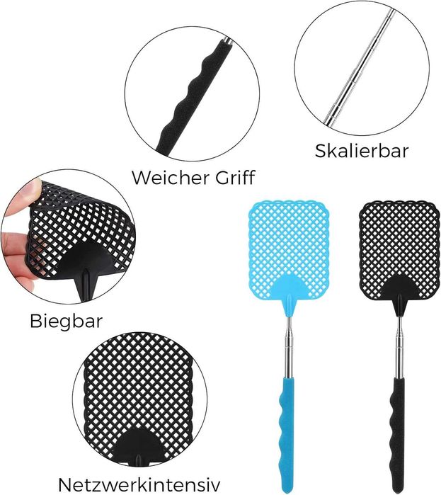 Мухобойка TAKUZA, комплект от 2 броя, разтегателна