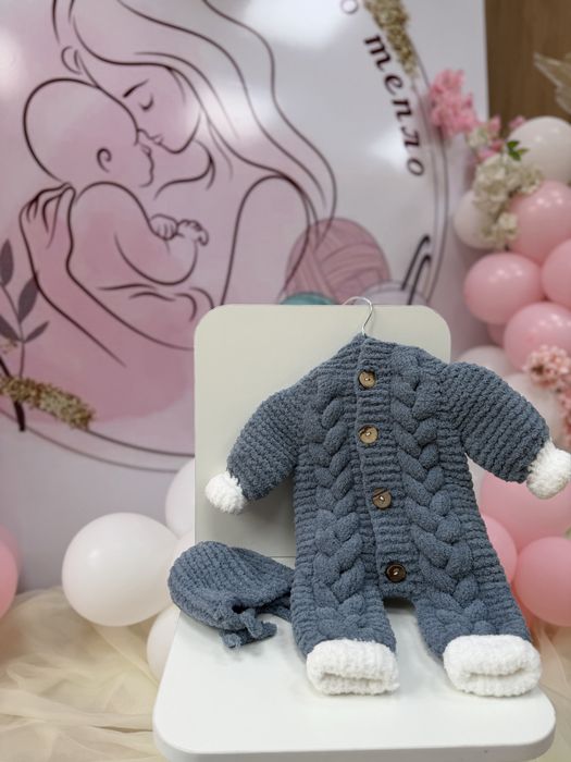 Плюшевые комбинезоны для новорожденных