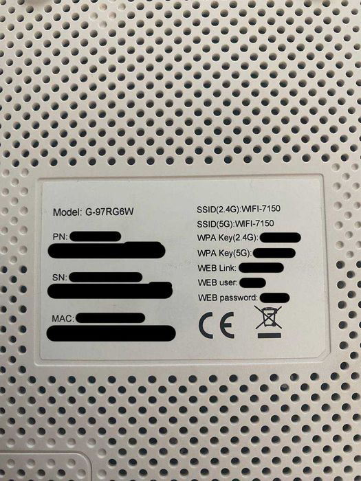 Wi-Fi роутер-маршрутизатор G-97RG6W