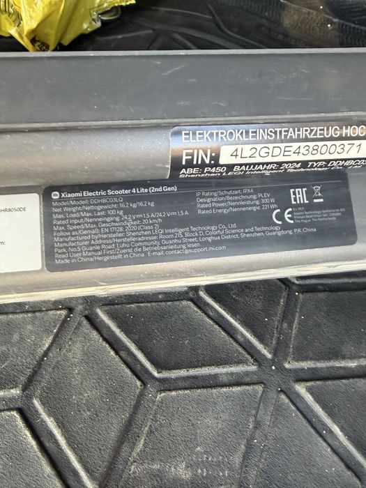 Xiaomi Scooter 4 Lite (2 nd Gen)