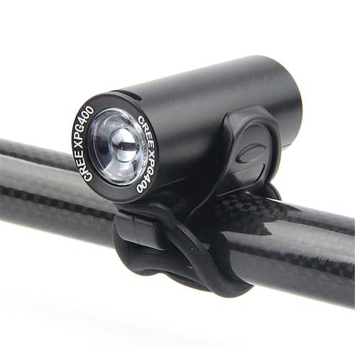 Акумулаторна LED светлина за велосипед колело, Фар, 350 Lum, Черна