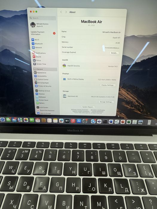 Macbook air m1 grey