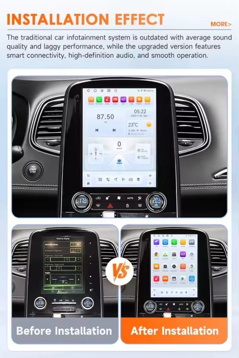 Navigatie android Renault Scenic Waze YouTube Bluetooth GPS