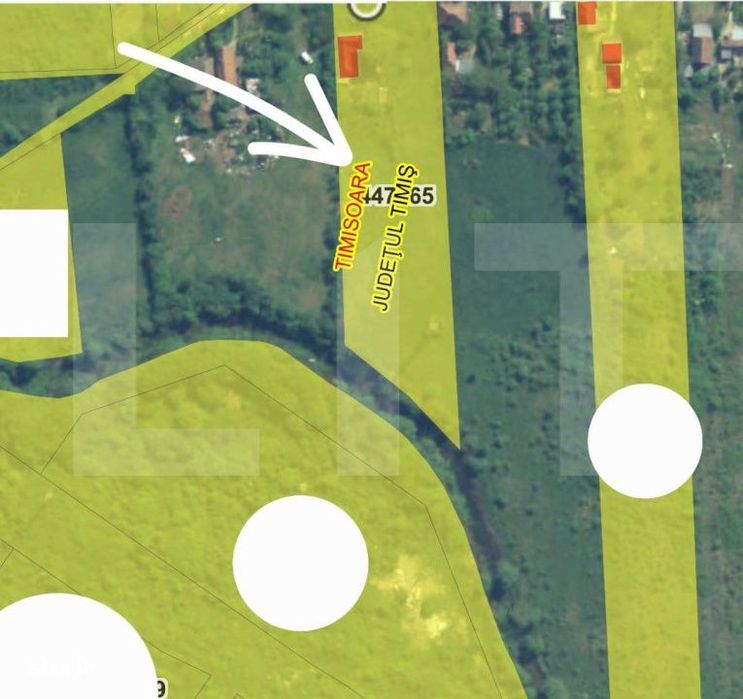 Teren si casa de vanzare, 6263 mp, zona Plopi