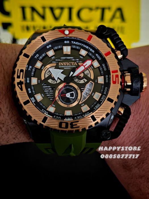 INVICTA Optimus Army green 66 mm, Инвикта нов ръчен часовник