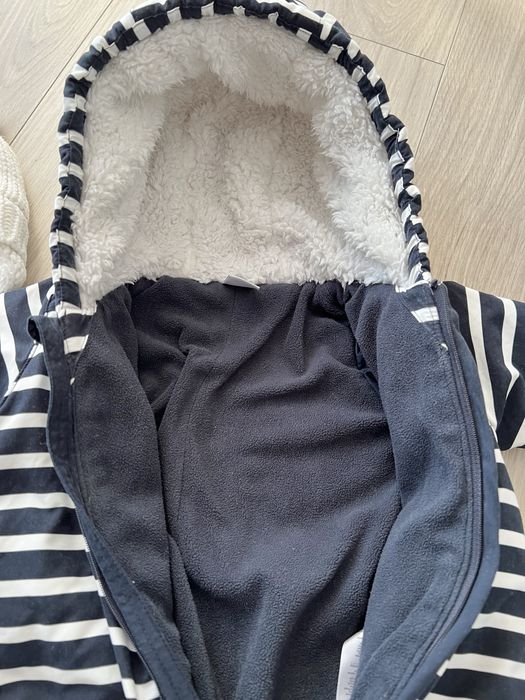 Set doua salopete iarna bebe 3-6 luni