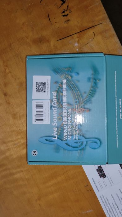 Placă de sunet externă V8 Live Sound Card pentru Streaming / TikTok, cutie completă