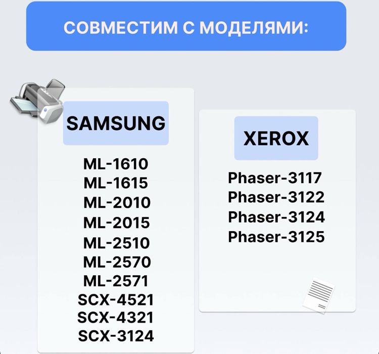 Картридж ML-1610D3/ML-2010D3/106R01159