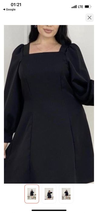 Черное платье размер М