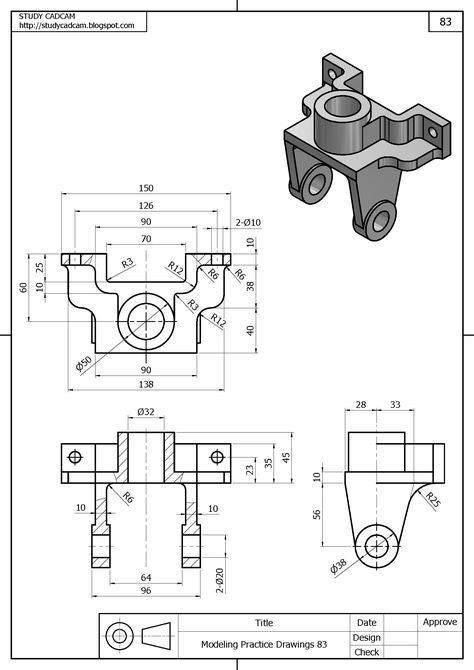 Изработка на машиностроителни чертежи в AutoCAD