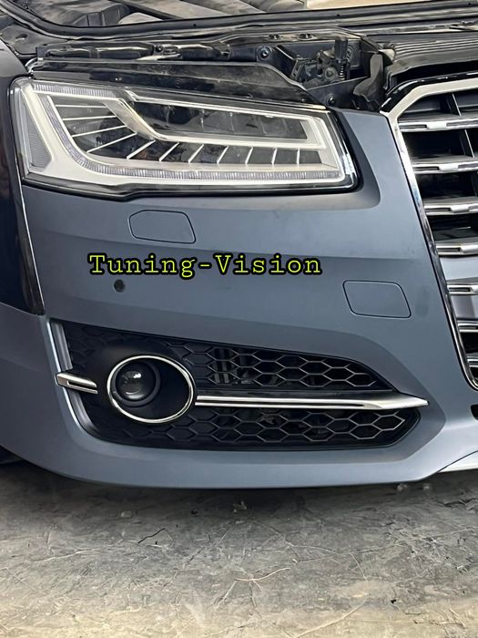 Предна броня с решетка Audi дифузьор накрайници джанти S8 D4 Facelift