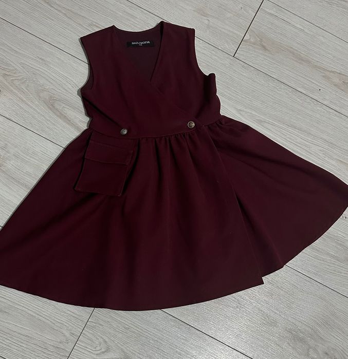 Сарафан бардового цвета