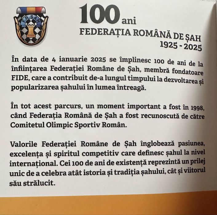 Medalie SAH, cadoul ideal pentru un invingator.