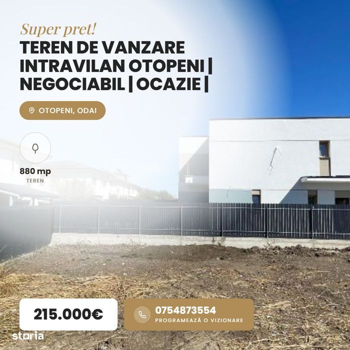 Teren de vanzare intravilan Otopeni | negociabil | ocazie |