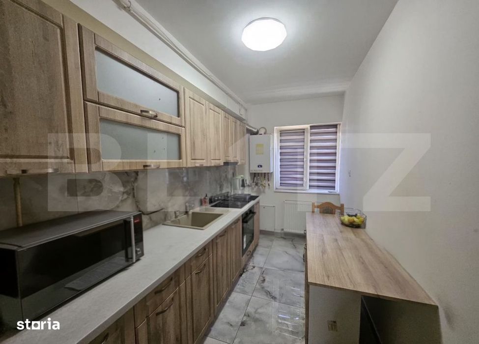 Apartament mobilat si utilat in zona Terra, etaj intermediar, parcare