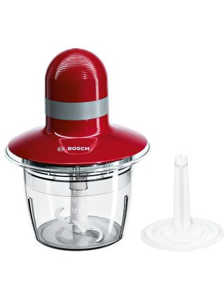 измельчитель 400W, чашей объемом 800мл Красный Bosch MMR08R2