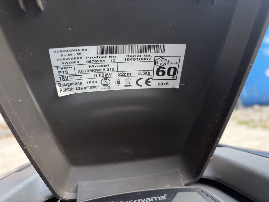 Robot tuns gazon husqvarna 315