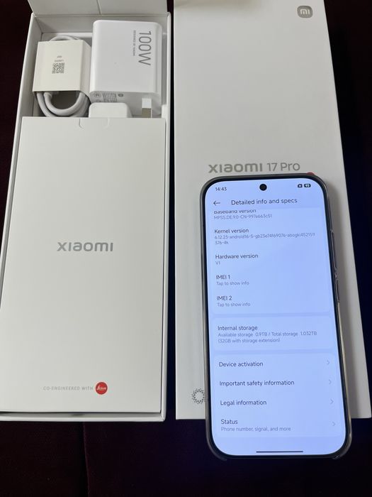 Xiaomi 17 pro 16GB/1TB